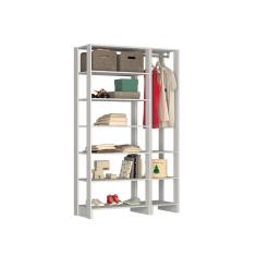 Imagem de Smart Closet Yes Com Cabideiro e 9 Prateleiras Nova Mobile - Branco
