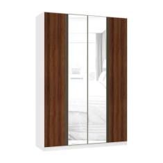 Imagem de Guarda Roupa 4 Portas 3 Gavetas 159,2 Cm Com Espelho Prime Luciane Móv