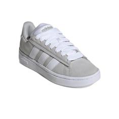 Imagem de adidas Grand Court Alpha 00s Tênis feminino, Cinza/branco/prata metálica, 40