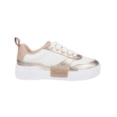 Imagem de Tênis Casual Infantil Pampili Tweenie Liriah Branco, Branco, Dourado, 