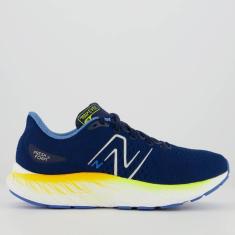 Imagem de Tênis New Balance Fresh Foam X Evoz V3 Azul e Branco-Masculino