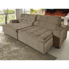 Imagem de Sofá Magno 2,10 mts Pluma Castor - Sofá Casa