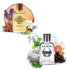 Imagem de Kit de 2 perfumes Masculinos Edt La Rive Brave E Cabana-30 ml-Masculino