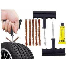 Imagem de Kit Conserto E Reparo De Pneus Completo c/ Remendos Macarrão - BestFer