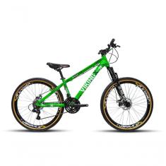 Imagem de Bicicleta Vikingx Tuff Aro 26 Vmaxx Freio A Disco Mec Cambios Shimanos 21v Verde Neon
