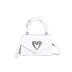 Imagem de Bolsa transversal pequena para celular feminina bolsa de ombro bolsa carteira, Branco