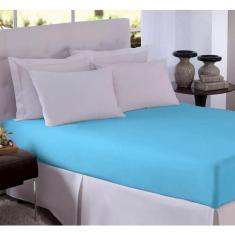 Imagem de Lençol Avulso King Elástico Algodão Premium 