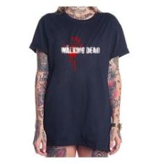 Imagem de Camiseta blusao feminina The Walking Dead logo serie