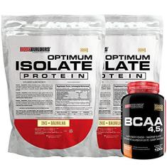 Imagem de Kit 2x Optimum Isolate Whey Protein 2kg + BCAA 100g - Bodybuilders