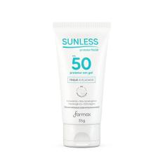 Imagem de Protetor Solar Facial Em Gel Translúcido Fps 50 Toque Aveludado 35G Sunless Farmax