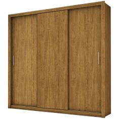 Imagem de Guarda Roupa Berlim SEM Espelho Casal 3 Portas 4 Gavetas Cor Cinamomo