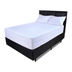 Imagem de Lençol Impermeável 2 em 1 Protetor Colchão Queen 158x198x36cm Macio Antialérgico com Elástico BF Colchões