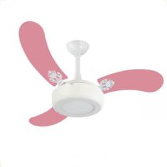 Imagem de Ventilador de Teto Infinity Child Led 3000K Rosa 3 Pás 220V 2014 + Con