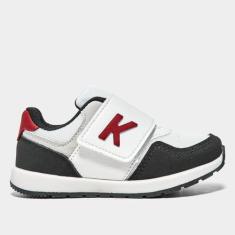 Imagem de Tênis Infantil Kurz Jogger Star Menino, Branco, Preto, 20
