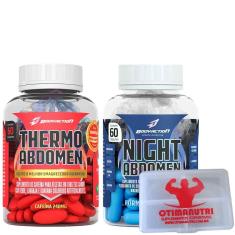 Imagem de KIT EMAGRECEDOR ABDOMEN - DIA E NOITE - 120 CAPSULAS BODY ACTION 