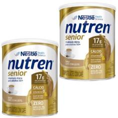 Imagem de Nutren Senior  370G Suplemento Em Pó Nestlé Carboidratos - Kit C/2 Lat