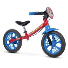 Imagem de Bicicleta Aro 12 Infantil Sem Pedal Spider Man Suporta Até 21Kg Nathor