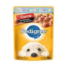 Imagem de Ração Úmida Pedigree Cães Filhotes Sachê Carne ao Molho 100g