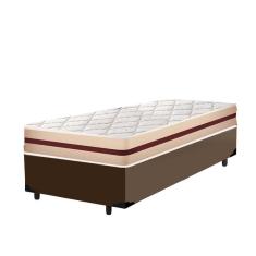 Imagem de Cama Box Solteiro King + Colchão De Molas Ensacadas - Anjos - Classic Mola Ensacada - 96x203x61cm