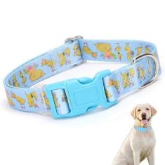 Imagem de Coleiras fofas para cães fêmeas, design bonito padrão de flor, fivela de liberação rápida, coleiras de cachorrinho de nylon macio ajustáveis para PP, médio, grande, animais de estimação, meninas,