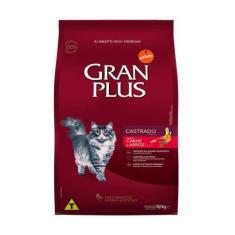 Imagem de Ração Granplus Gatos Adultos Castrados Carne E Arroz - 10,1Kg - Gran P