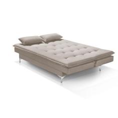 Imagem de Sofá Cama Bangkok Alto Conforto Aveludado C/ Almofadas - Tb Ecommerce