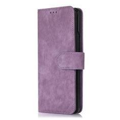 Imagem de Capa de telefone tipo carteira crossbody para Samsung Galaxy Z Fold 4 3 5G slot para cartões de crédito capa traseira de couro com cordão & Porta caneta, roxo, para Galaxy Z Fold3 5G