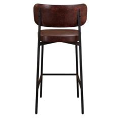 Imagem de Banqueta Alloa Fixa com 4 Pés 50 X 44,7 X 163,5cm com 1 Unidade Café/Preto Epoxi