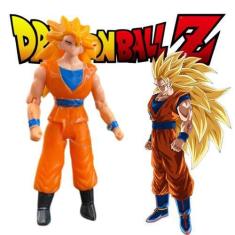 Imagem de Boneco Goku Super Saiyajin Dragon Ball Z Colecionavel Brinquedo Para F