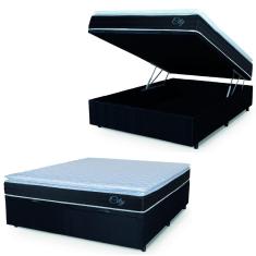 Imagem de Cama Box Baú Casal com Colchão City 138 x 188 x 64 cm Hellen