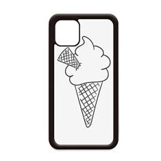 Imagem de Black Line Cream Soft Cones Sorvete para iPhone 11 Pro Max Capa para Apple Mobile Case