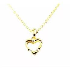 Imagem de Colar Coração Delicado Amor Folheado a Ouro 18k