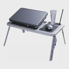 Imagem de Mesa Para Notebook Com Cooler E Sensor Touch Escritório Leve MTN-888
