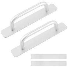 Imagem de Pacote com 2 alças adesivas autoadesivas de armário instantâneas puxadores de armário de 14,8 cm puxadores de gaveta puxadores de puxar ajudante puxadores de porta de tela deslizante para armário de