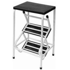 Imagem de Banqueta Escada Dobrável 3 Degraus Branca