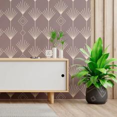 Imagem de Papel De Parede Adesivo Geométrico N013028 Rolo 0,58X3M