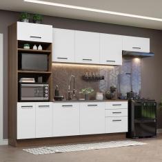 Imagem de Cozinha Completa 330001 Com Armário E Balcão Rustic/branco