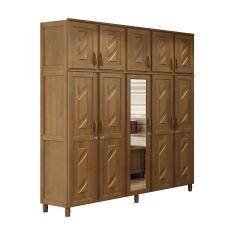 Imagem de Guarda-roupa Casal 10 Portas Espelho 3 Gavetas