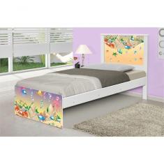 Imagem de Cama Solteiro Fundo Do Mar Feliz