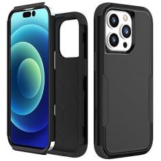 Imagem de Capa de telefone de armadura híbrida à prova de choque para iPhone 14 13 12 Pro 11 XR XS Max para iPhone 11 Pro Max 14pro rígido PC TPU 2 em 1 capa traseira, T8, para iPhone 12