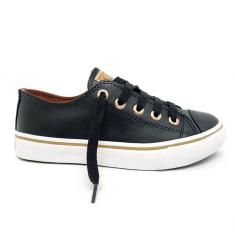 Imagem de Tênis Feminino Casual Capricho Like Class Preto/Cobre CP0542