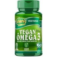 Imagem de Ômega 3 Vegan 480mg 60 Caps 100% Vegetal Unilife