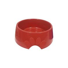 Imagem de Comedouro Plástica Pop Furacão Pet N.1, 300ml Vermelho Furacão Pet para Cães