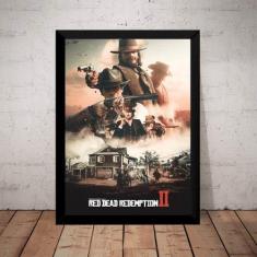 Imagem de Quadro Game Red Dead Redemption 2 Arte Poster Moldurado