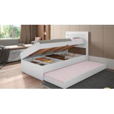 Imagem de Cama bau com auxiliar mdf/mdp framar larissa branca