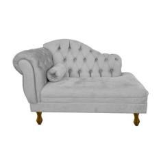 Imagem de Divã Modelo Imperial - Tamanho 120cm - Tecido Suede - SV DECOR, Cinza 