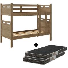 Imagem de Beliche Jaspe Barreto Lonccarci Completa Com 2 Colchões D20 - Barretol