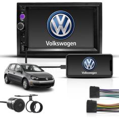 Imagem de Kit Central Multimidia 2 Din Mp5 Bt Espelha Volkswagen Golf - First Op