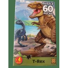 Imagem de Quebra-Cabeça 60 Peças - Dinossauro T-Rex - Grow