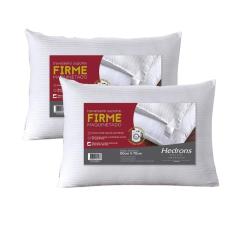 Imagem de Kit 2 Travesseiros Hedrons Suporte Firme Maquinetado 50x70cm